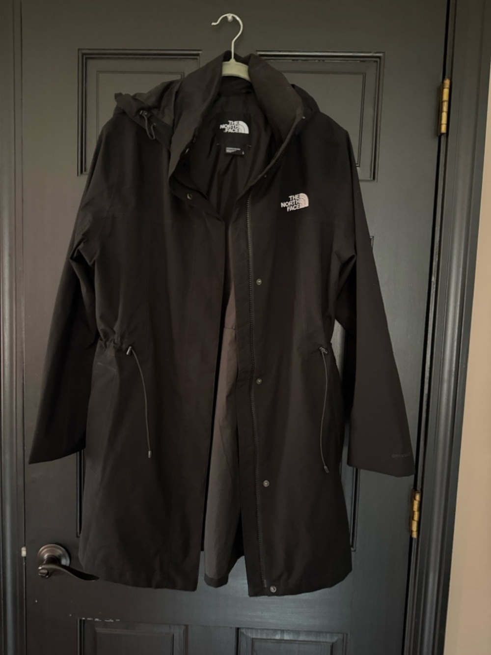 The North Face Women's Black Hooded Raincoat